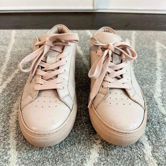 Greats Blush Pink Leather Low Top Sneakers - Picture 2 of 9